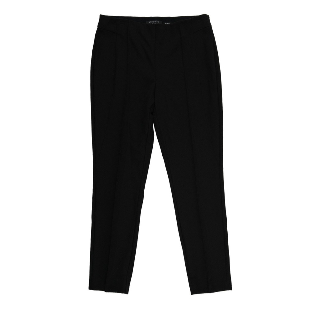 Lafayette 148 New York Gramercy Pants Women's Size 8 Black Slim Leg Trousers